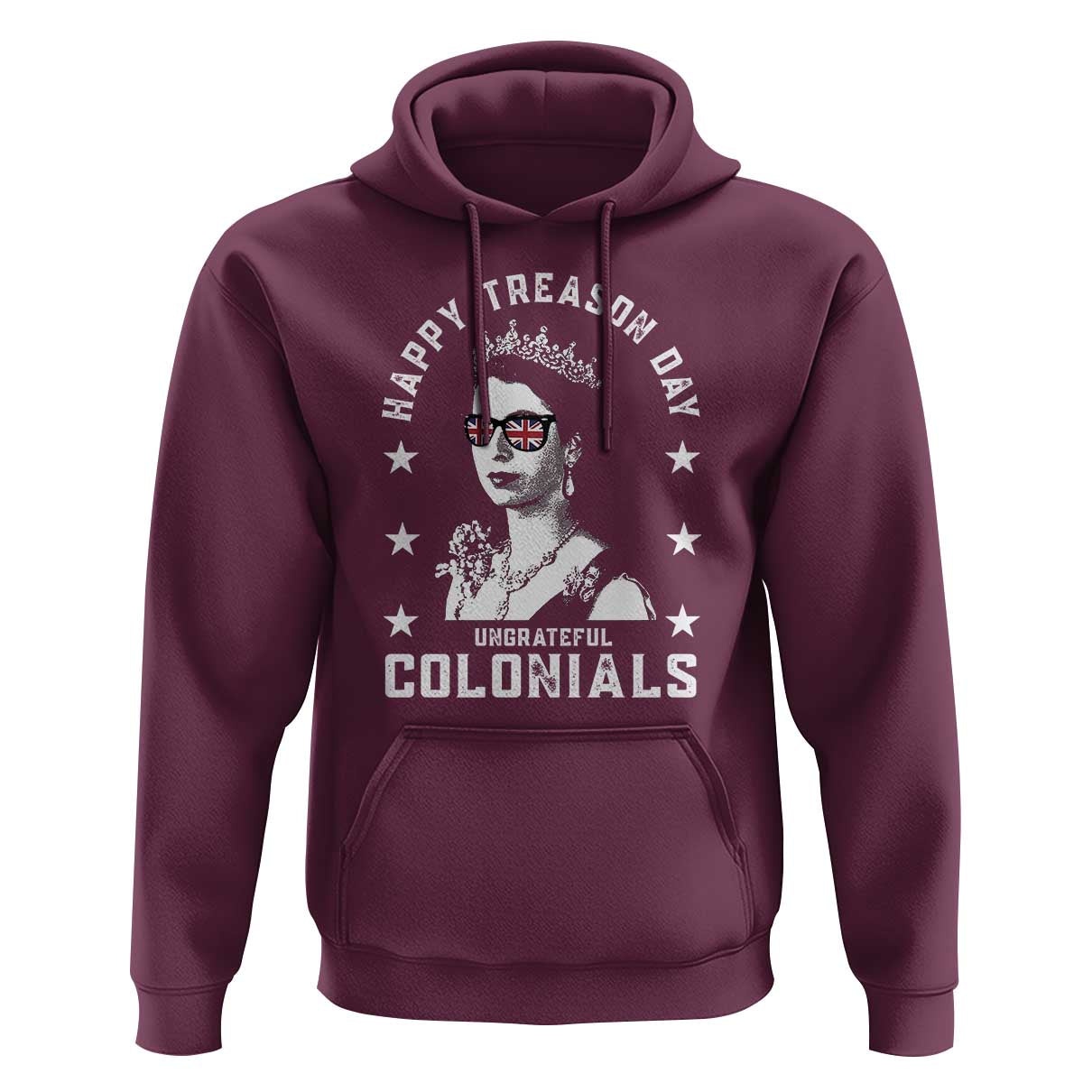 Happy Treason Day Hoodie British Queen Funny July 4th Colonial Meme - Wonder Print Shop