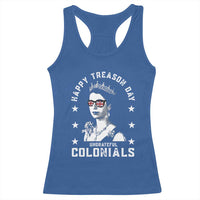 Happy Treason Day Racerback Tank Top British Queen Funny July 4th Colonial Meme - Wonder Print Shop