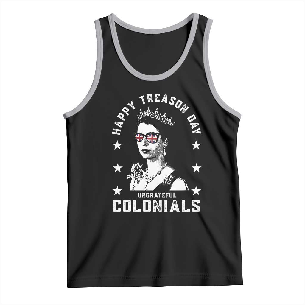 Happy Treason Day Tank Top British Queen Funny July 4th Colonial Meme - Wonder Print Shop
