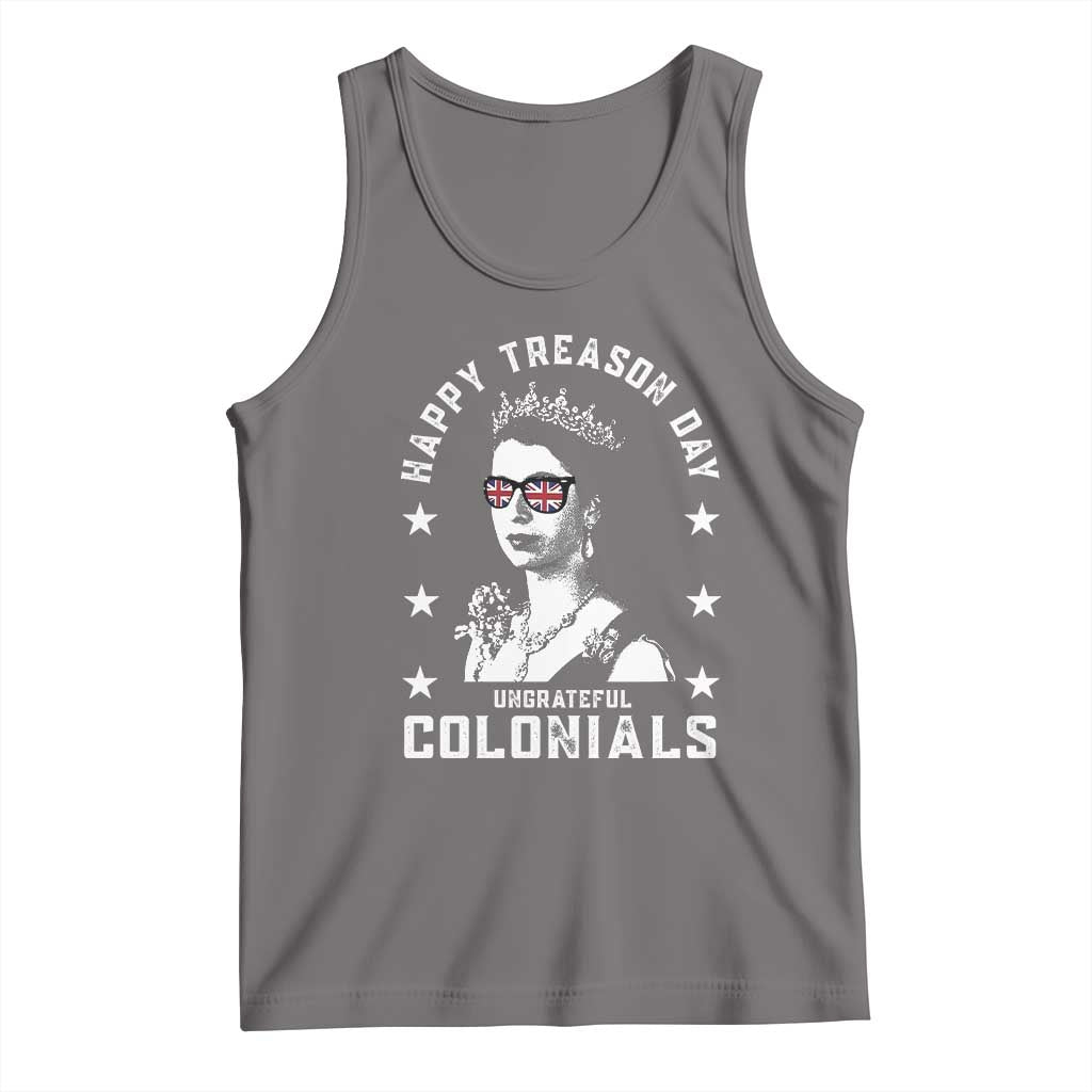 Happy Treason Day Tank Top British Queen Funny July 4th Colonial Meme - Wonder Print Shop