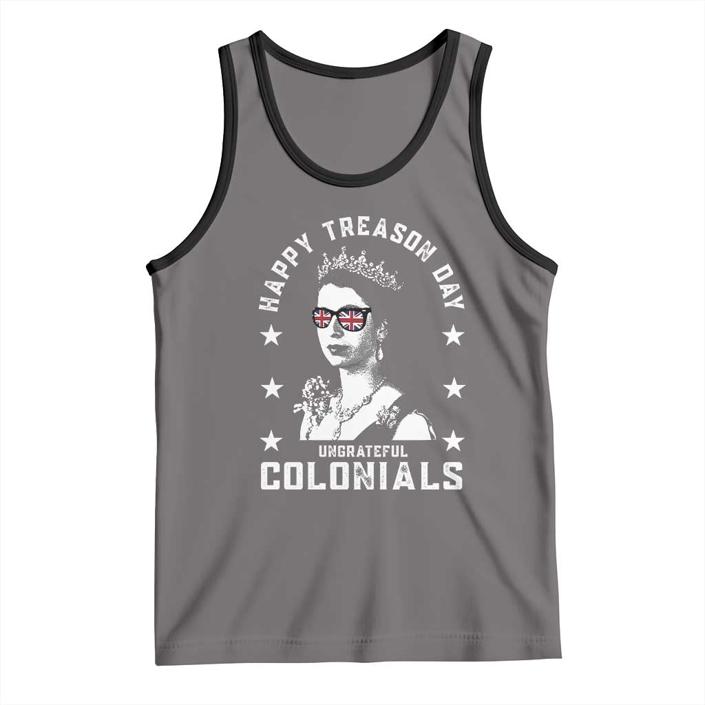 Happy Treason Day Tank Top British Queen Funny July 4th Colonial Meme - Wonder Print Shop