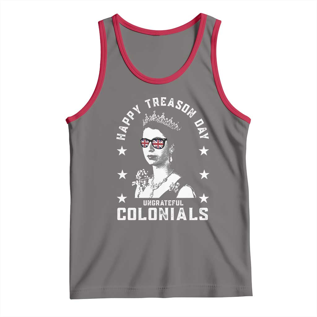 Happy Treason Day Tank Top British Queen Funny July 4th Colonial Meme - Wonder Print Shop
