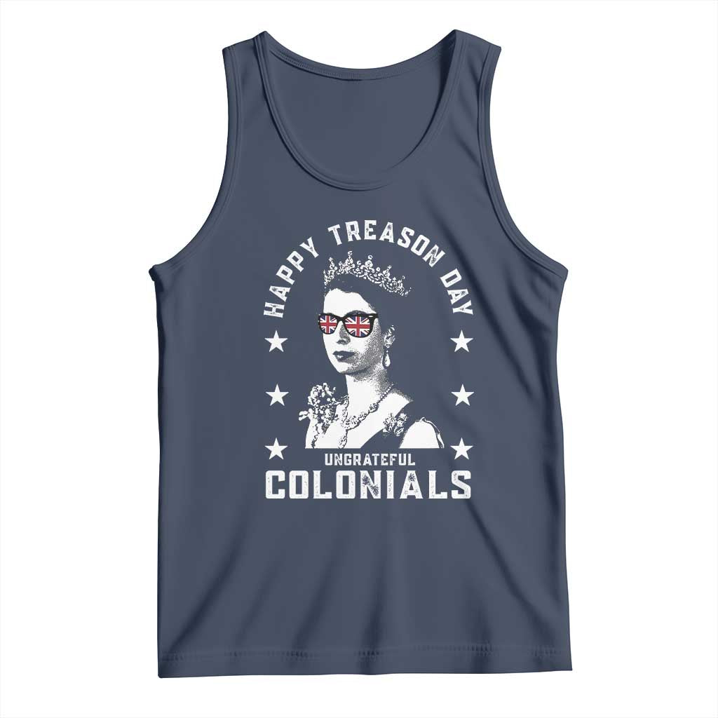 Happy Treason Day Tank Top British Queen Funny July 4th Colonial Meme - Wonder Print Shop
