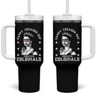 Happy Treason Day Tumbler With Handle British Queen Funny July 4th Colonial Meme - Wonder Print Shop
