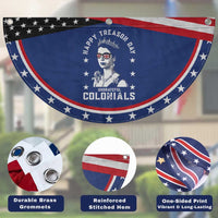 Happy Treason Day Patriotic Fan Flag British Queen Funny July 4th Colonial Meme