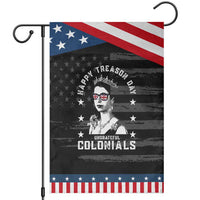 Happy Treason Day Garden Flag British Queen Funny July 4th Colonial Meme