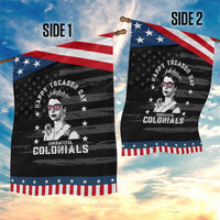 Happy Treason Day Garden Flag British Queen Funny July 4th Colonial Meme