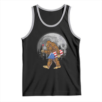 Patriotic Bigfoot 4th of July Tank Top American Flag Merica Fireworks Sasquatch Moon - Wonder Print Shop