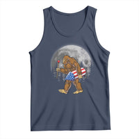 Patriotic Bigfoot 4th of July Tank Top American Flag Merica Fireworks Sasquatch Moon - Wonder Print Shop