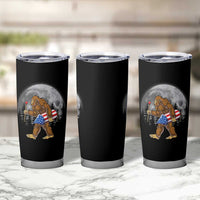 Patriotic Bigfoot 4th of July Tumbler Cup American Flag Merica Fireworks Sasquatch Moon - Wonder Print Shop