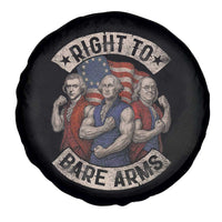 Funny Right to Bare Arms Founding Fathers Spare Tire Cover 4th of July Patriotic Celebrations - Wonder Print Shop