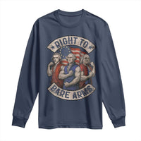 Funny Right to Bare Arms Founding Fathers Long Sleeve Shirt 4th of July Patriotic Celebrations - Wonder Print Shop