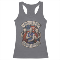 Funny Right to Bare Arms Founding Fathers Racerback Tank Top 4th of July Patriotic Celebrations - Wonder Print Shop