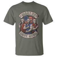 Funny Right to Bare Arms Founding Fathers T Shirt 4th of July Patriotic Celebrations - Wonder Print Shop