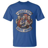 Funny Right to Bare Arms Founding Fathers T Shirt 4th of July Patriotic Celebrations - Wonder Print Shop