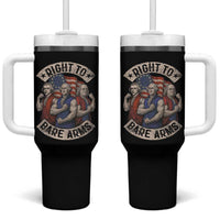Funny Right to Bare Arms Founding Fathers Tumbler With Handle 4th of July Patriotic Celebrations - Wonder Print Shop