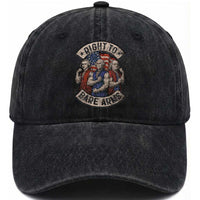 Funny Right to Bare Arms Founding Fathers Washed Cotton Baseball Cap 4th of July Patriotic Celebrations