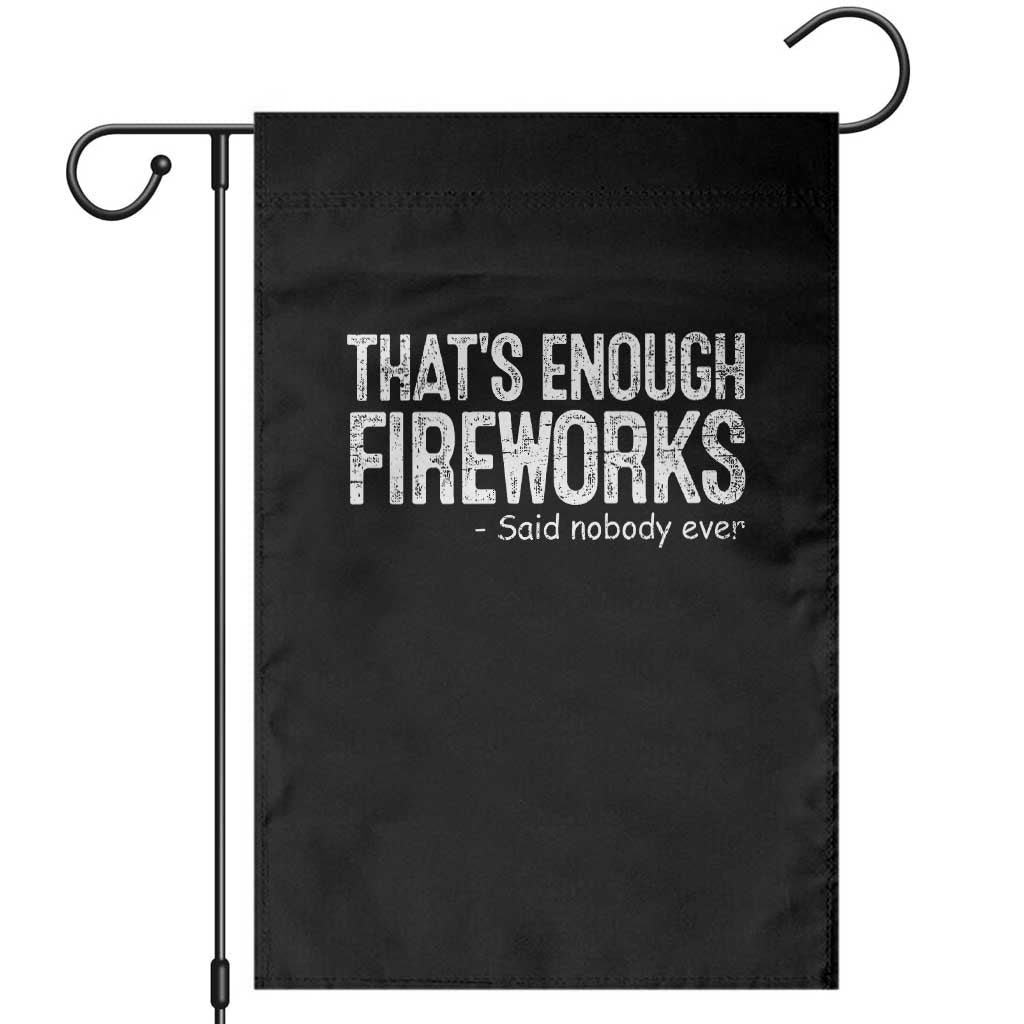 Funny Fireworks Garden Flag 4th Of July - Wonder Print Shop