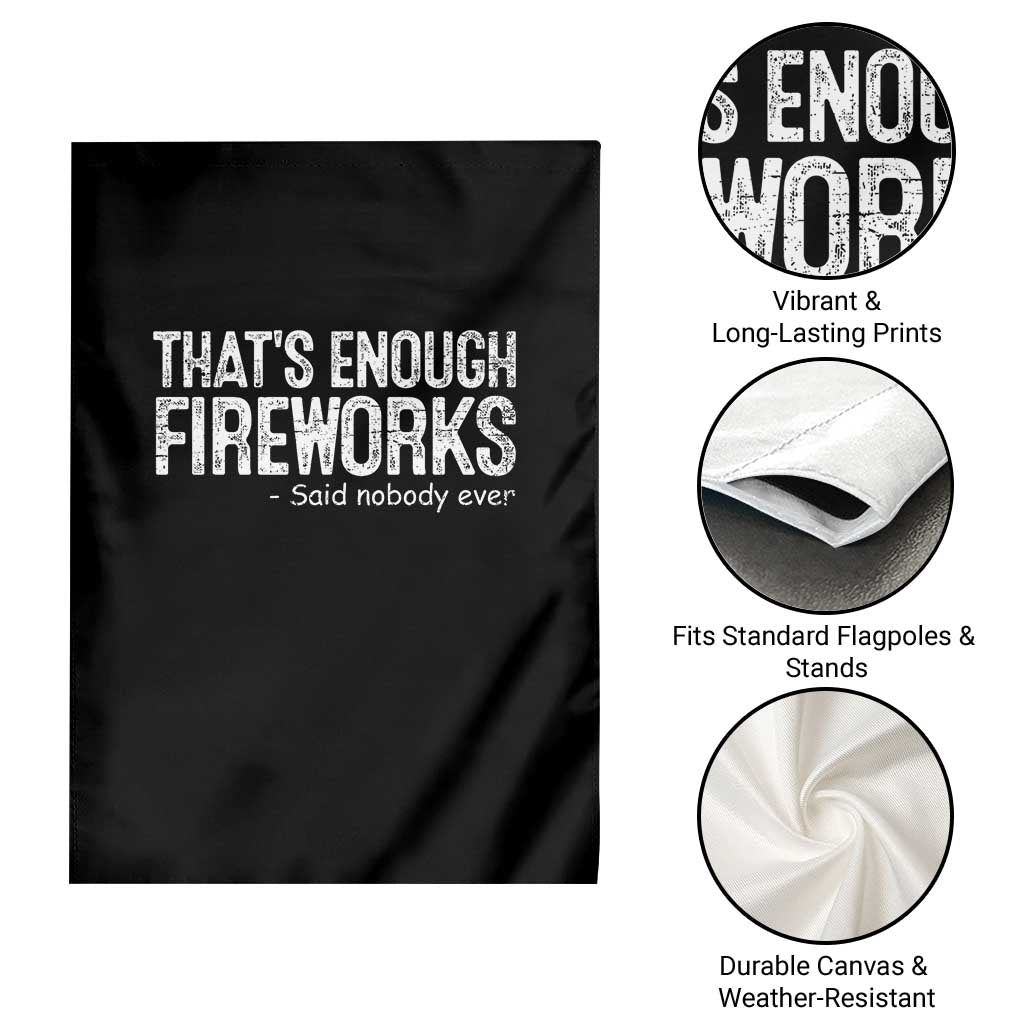 Funny Fireworks Garden Flag 4th Of July - Wonder Print Shop