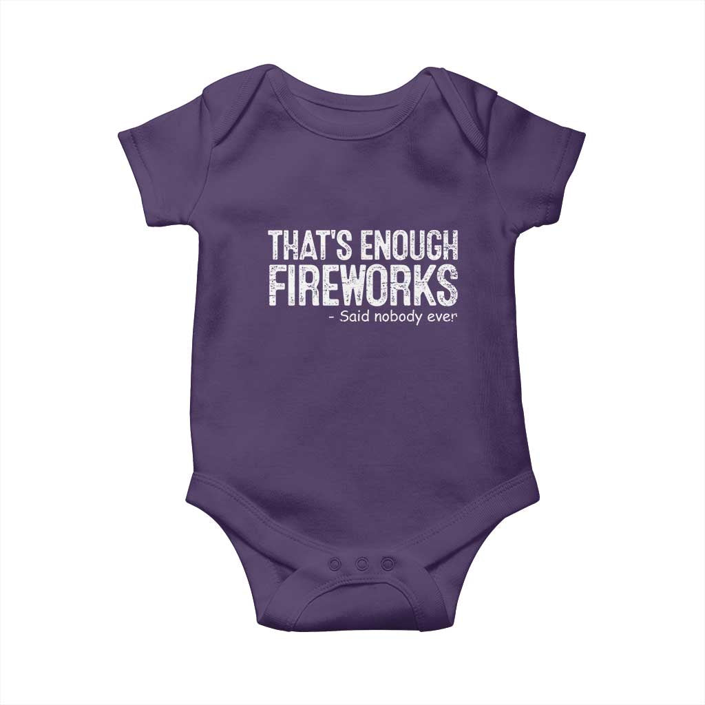 Funny Fireworks Baby Onesie 4th Of July - Wonder Print Shop