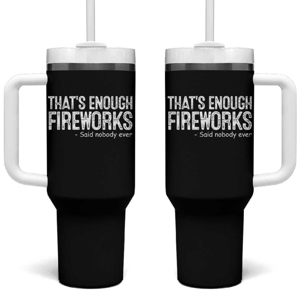Funny Fireworks Tumbler With Handle 4th Of July - Wonder Print Shop