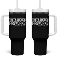 Funny Fireworks Tumbler With Handle 4th Of July - Wonder Print Shop