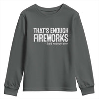 Funny Fireworks Youth Sweatshirt 4th Of July - Wonder Print Shop