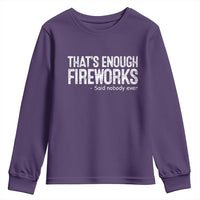 Funny Fireworks Youth Sweatshirt 4th Of July - Wonder Print Shop
