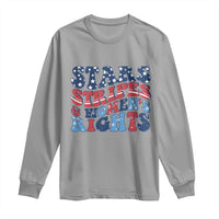 Stars Stripes And Women Rights Long Sleeve Shirt Groovy Retro 4th Of July - Wonder Print Shop