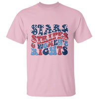 Stars Stripes And Women Rights T Shirt Groovy Retro 4th Of July - Wonder Print Shop
