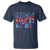 Stars Stripes And Women Rights T Shirt Groovy Retro 4th Of July - Wonder Print Shop