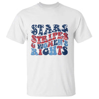 Stars Stripes And Women Rights T Shirt Groovy Retro 4th Of July - Wonder Print Shop