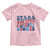 Stars Stripes And Women Rights Toddler T Shirt Groovy Retro 4th Of July - Wonder Print Shop