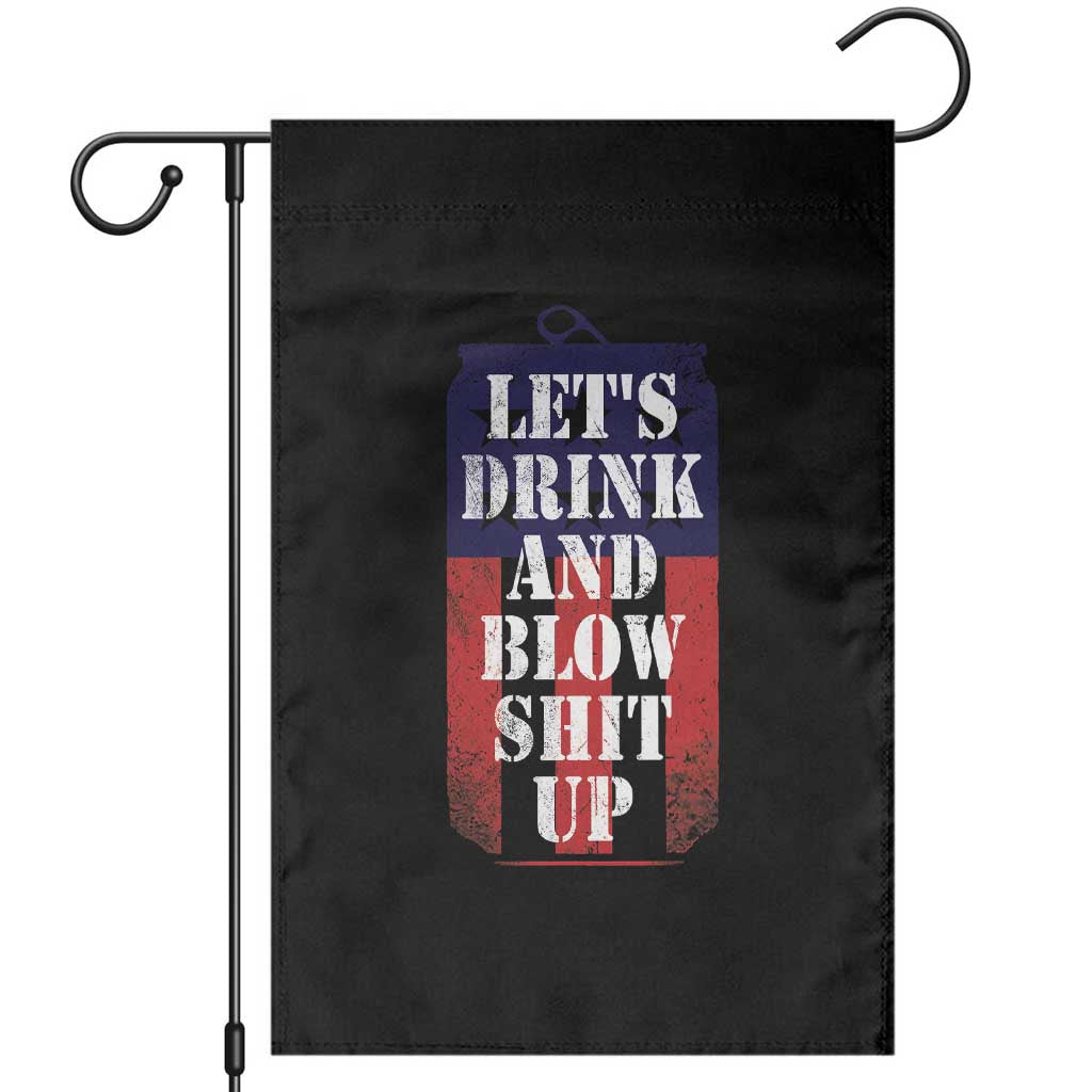 Funny Beer American Flag 4th of July Garden Flag Merica Drinking USA - Wonder Print Shop