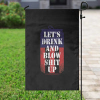 Funny Beer American Flag 4th of July Garden Flag Merica Drinking USA - Wonder Print Shop