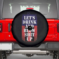 Funny Beer American Flag 4th of July Spare Tire Cover Merica Drinking USA - Wonder Print Shop