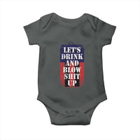 Funny Beer American Flag 4th of July Baby Onesie Merica Drinking USA - Wonder Print Shop