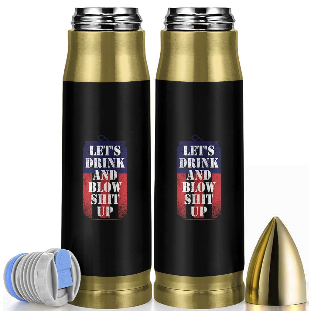 Funny Beer American Flag 4th of July Bullet Tumbler Merica Drinking USA - Wonder Print Shop