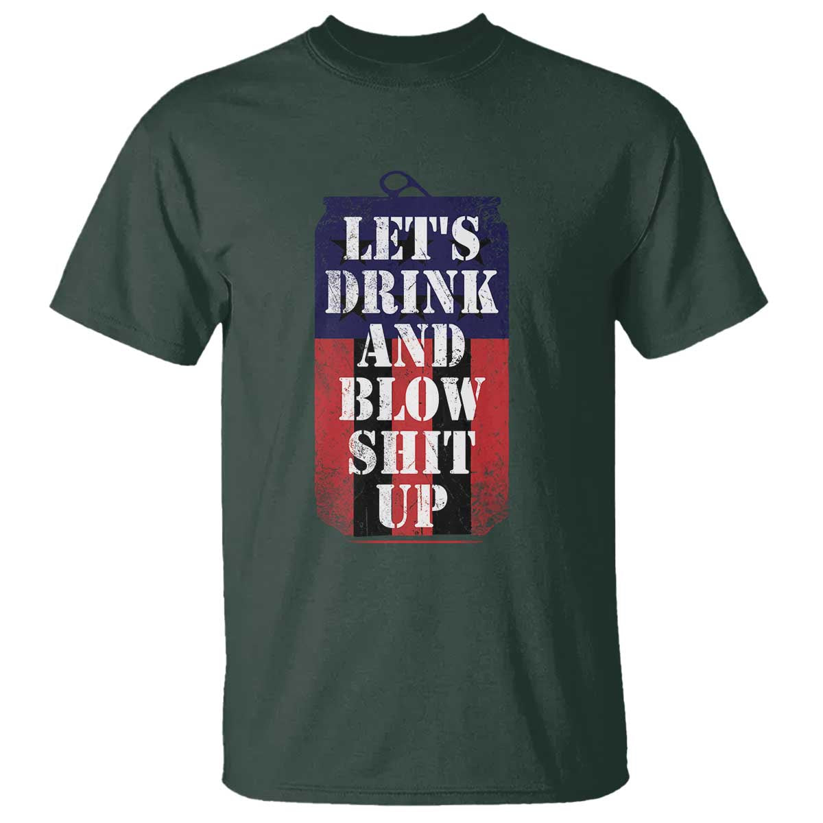 Funny Beer American Flag 4th of July T Shirt Merica Drinking USA - Wonder Print Shop