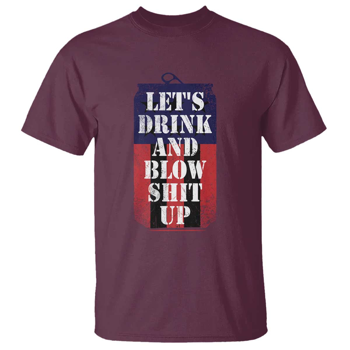 Funny Beer American Flag 4th of July T Shirt Merica Drinking USA - Wonder Print Shop