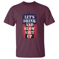 Funny Beer American Flag 4th of July T Shirt Merica Drinking USA - Wonder Print Shop