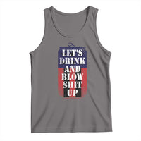 Funny Beer American Flag 4th of July Tank Top Merica Drinking USA - Wonder Print Shop
