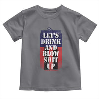 Funny Beer American Flag 4th of July Toddler T Shirt Merica Drinking USA - Wonder Print Shop