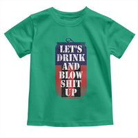 Funny Beer American Flag 4th of July Toddler T Shirt Merica Drinking USA - Wonder Print Shop