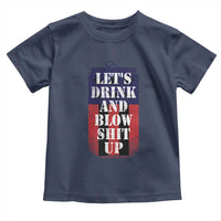Funny Beer American Flag 4th of July Toddler T Shirt Merica Drinking USA - Wonder Print Shop