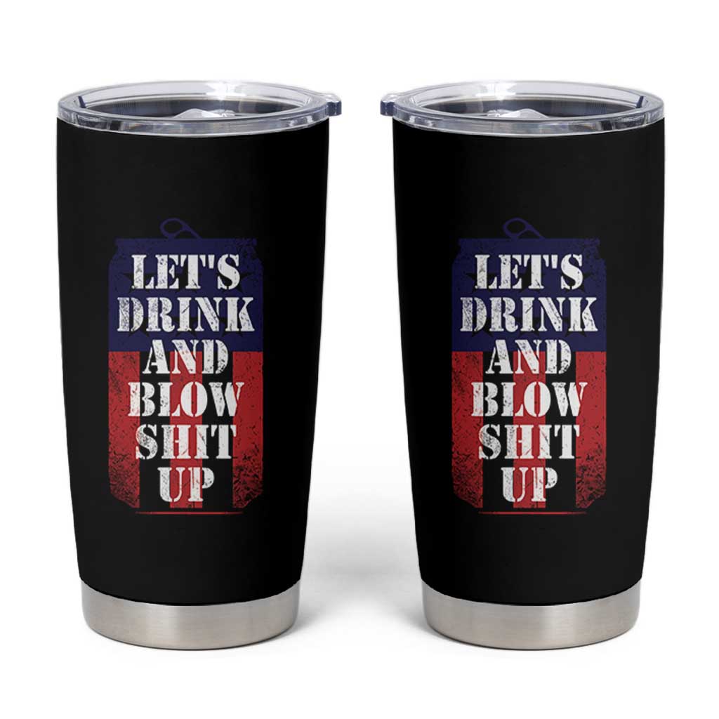 Funny Beer American Flag 4th of July Tumbler Cup Merica Drinking USA - Wonder Print Shop