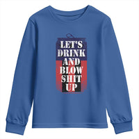 Funny Beer American Flag 4th of July Youth Sweatshirt Merica Drinking USA - Wonder Print Shop