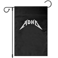 ADHD Garden Flag Funny Heavy Metal Rock Music Design Meme - Wonder Print Shop