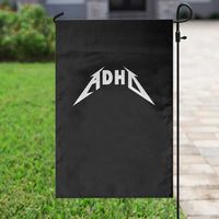 ADHD Garden Flag Funny Heavy Metal Rock Music Design Meme - Wonder Print Shop