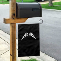ADHD Garden Flag Funny Heavy Metal Rock Music Design Meme - Wonder Print Shop